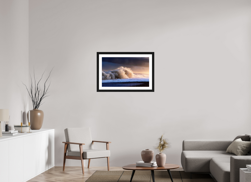79.2 x 50 cm, Hamburg 40 mm frame Morning waves