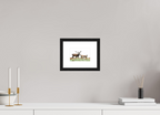 15 x 10 cm, Black Frames Deer Rut