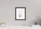 15 x 22.3 cm, Black Frames Swan at Dawn