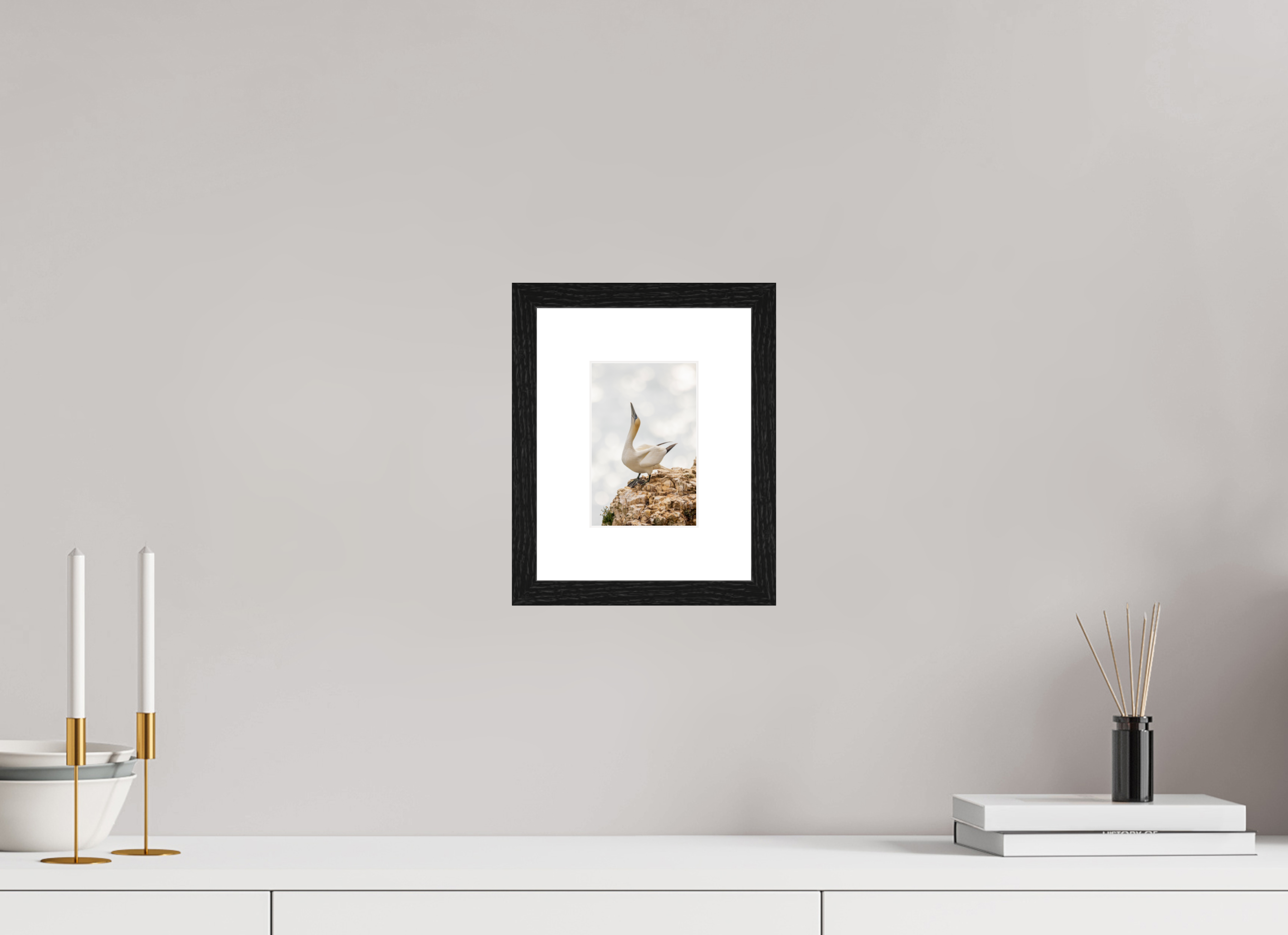 10 x 15 cm, Black Frames Gannet Strut