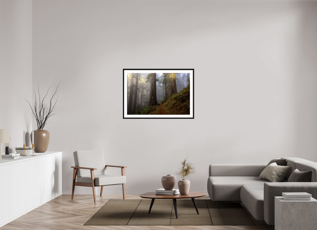 105 x 70 cm, Black Frames Redwood