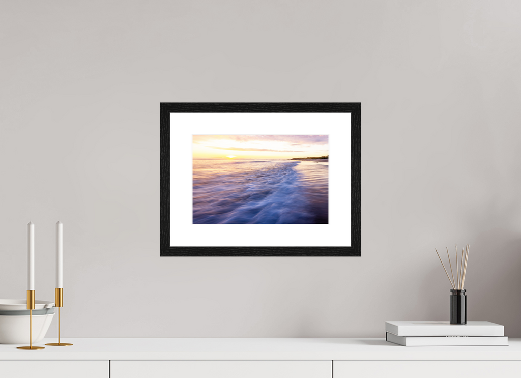 30 x 20 cm, Black Frames Waves