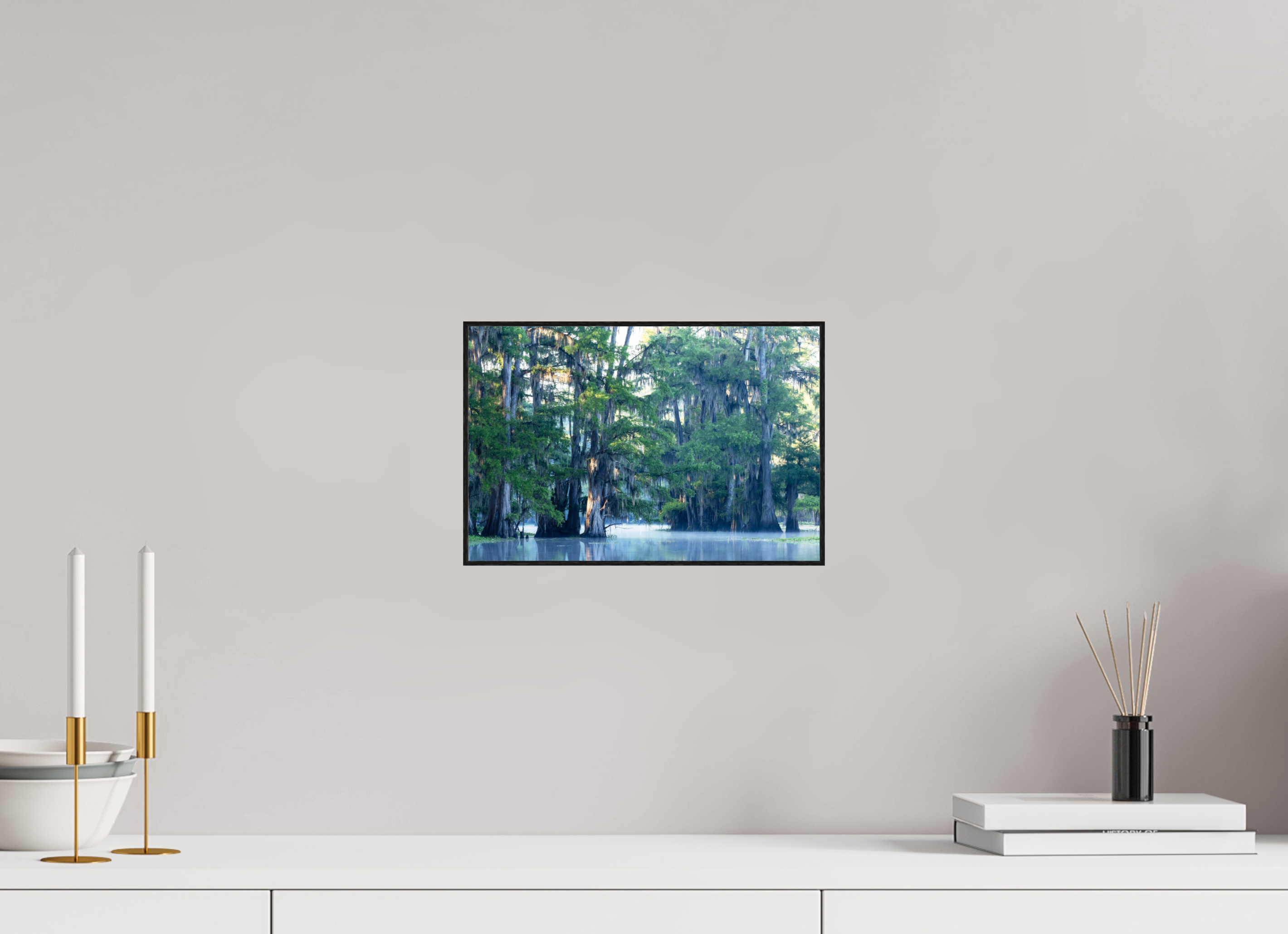 30 x 20 cm, Solid Wood Artbox The Mystery of Caddo Lake Fine Art