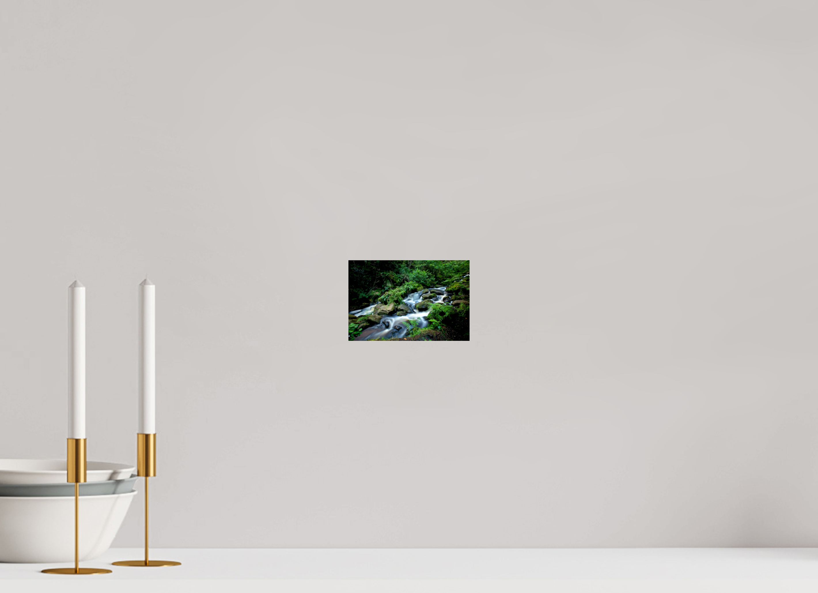 15 x 10 cm, Photo Print Under Acrylic Glass Rivelin Valley Water Fall