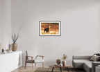 75 x 50 cm, Brown Frame deer