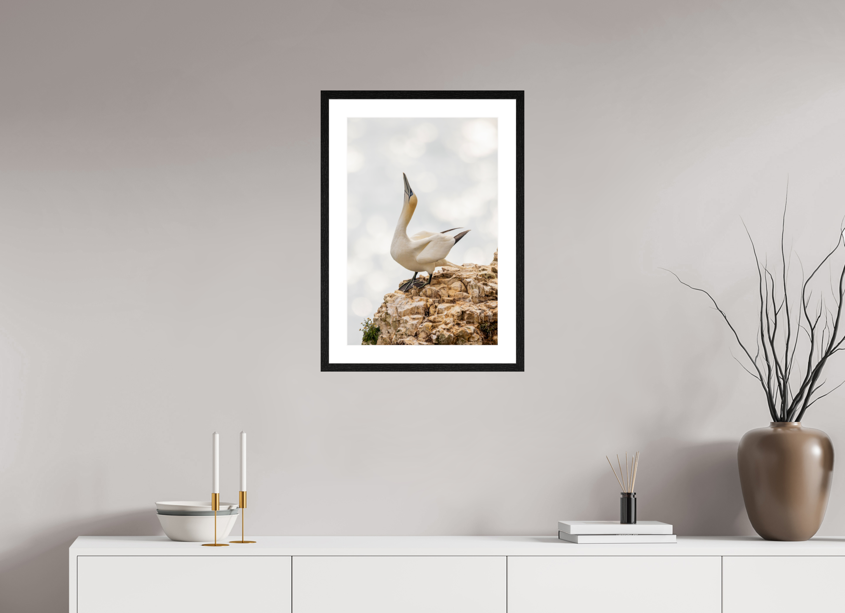 40 x 60 cm, Black Frames Gannet Strut