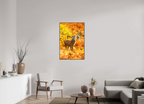 70 x 105 cm, Brown Floater Frame deer