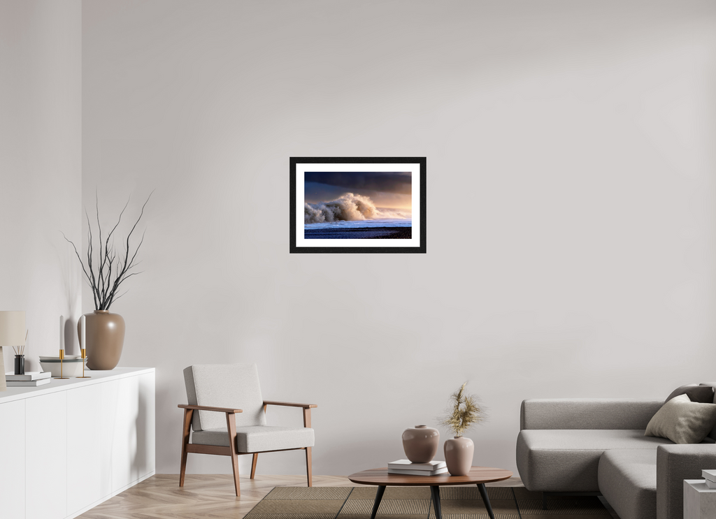 63.3 x 40 cm, Hamburg 40 mm frame Morning waves