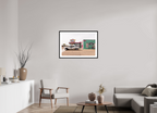 90 x 60 cm, Black Frames Retro Styles on Route 66