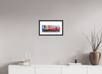 39.4 x 20 cm, Black Frames Austin Streets