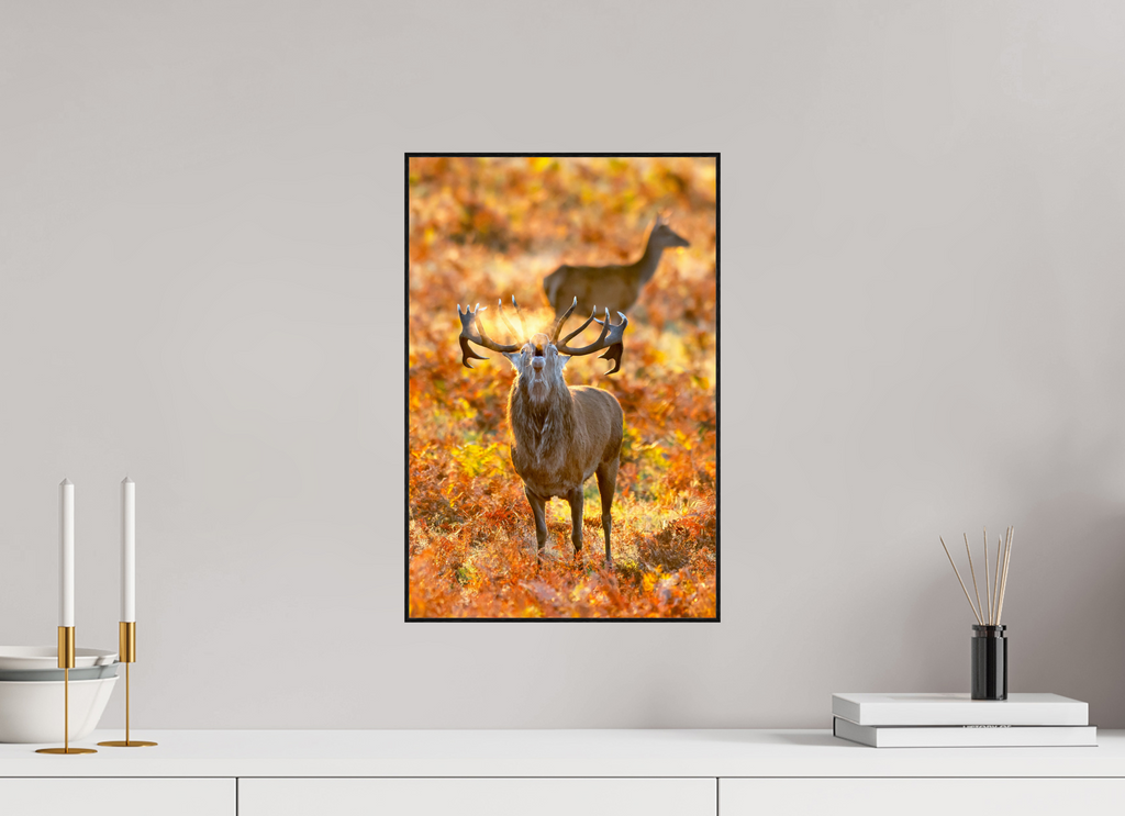 30 x 45 cm, Solid Wood Artbox deer rut