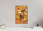 30 x 45 cm, Solid Wood Artbox deer rut