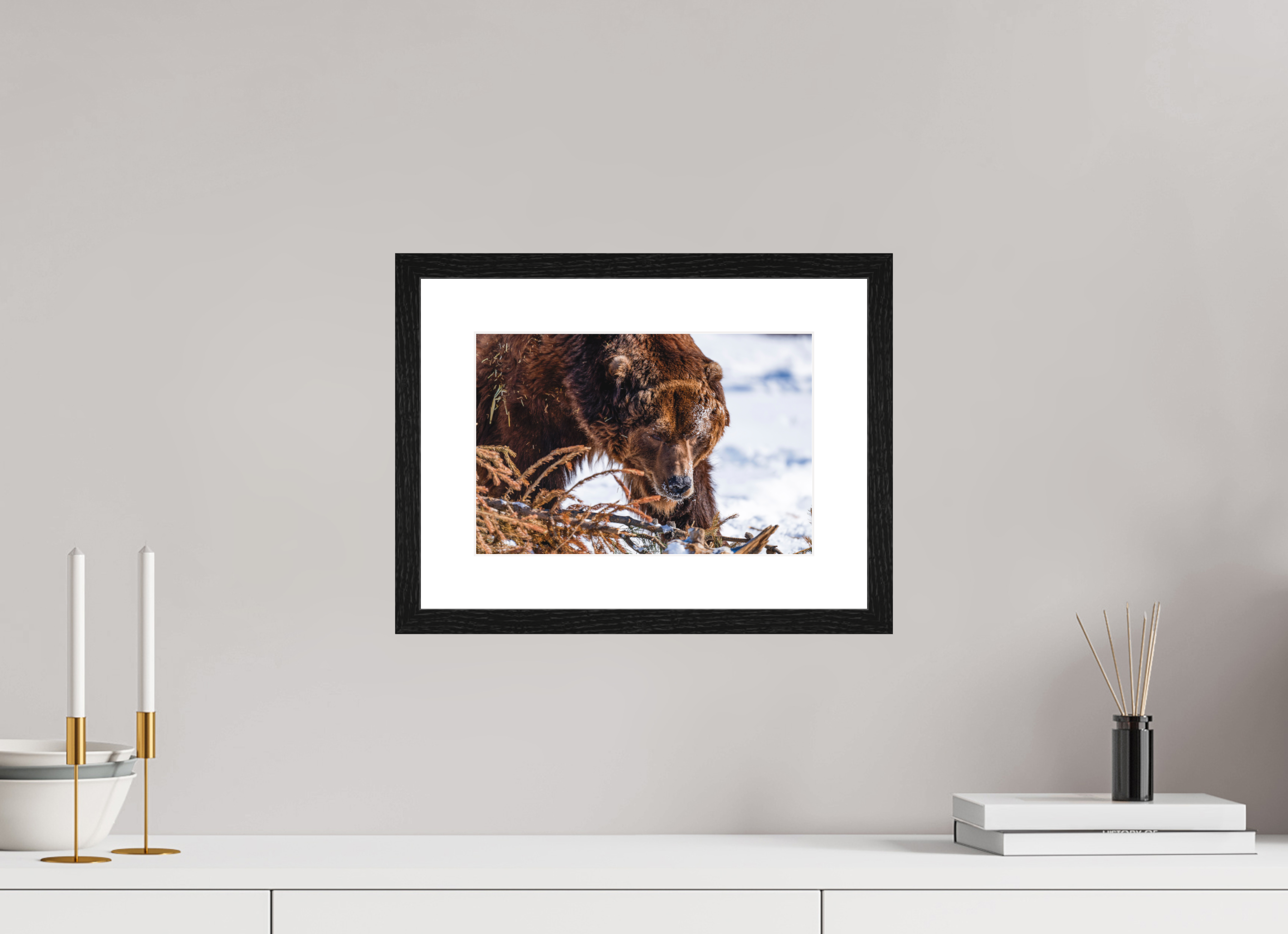 30 x 20 cm, Frame Test Config Alaskan Bear