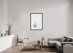 70 x 104 cm, Hamburg 40 mm frame Swan at Dawn
