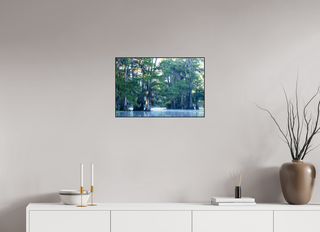 60 x 40 cm, Solid Wood Artbox The Mystery of Caddo Lake Fine Art