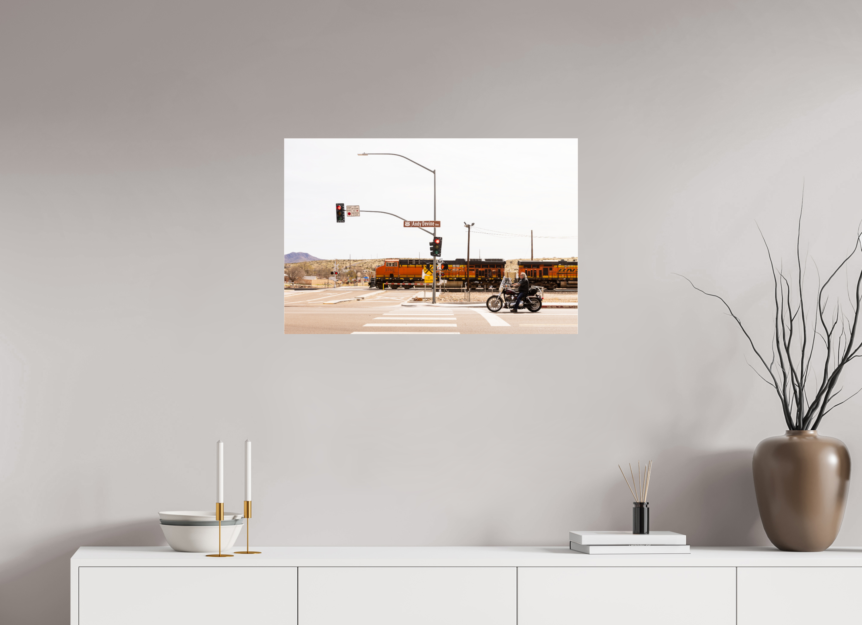 75 x 50 cm, Photo Print Under Acrylic Glass Route 66