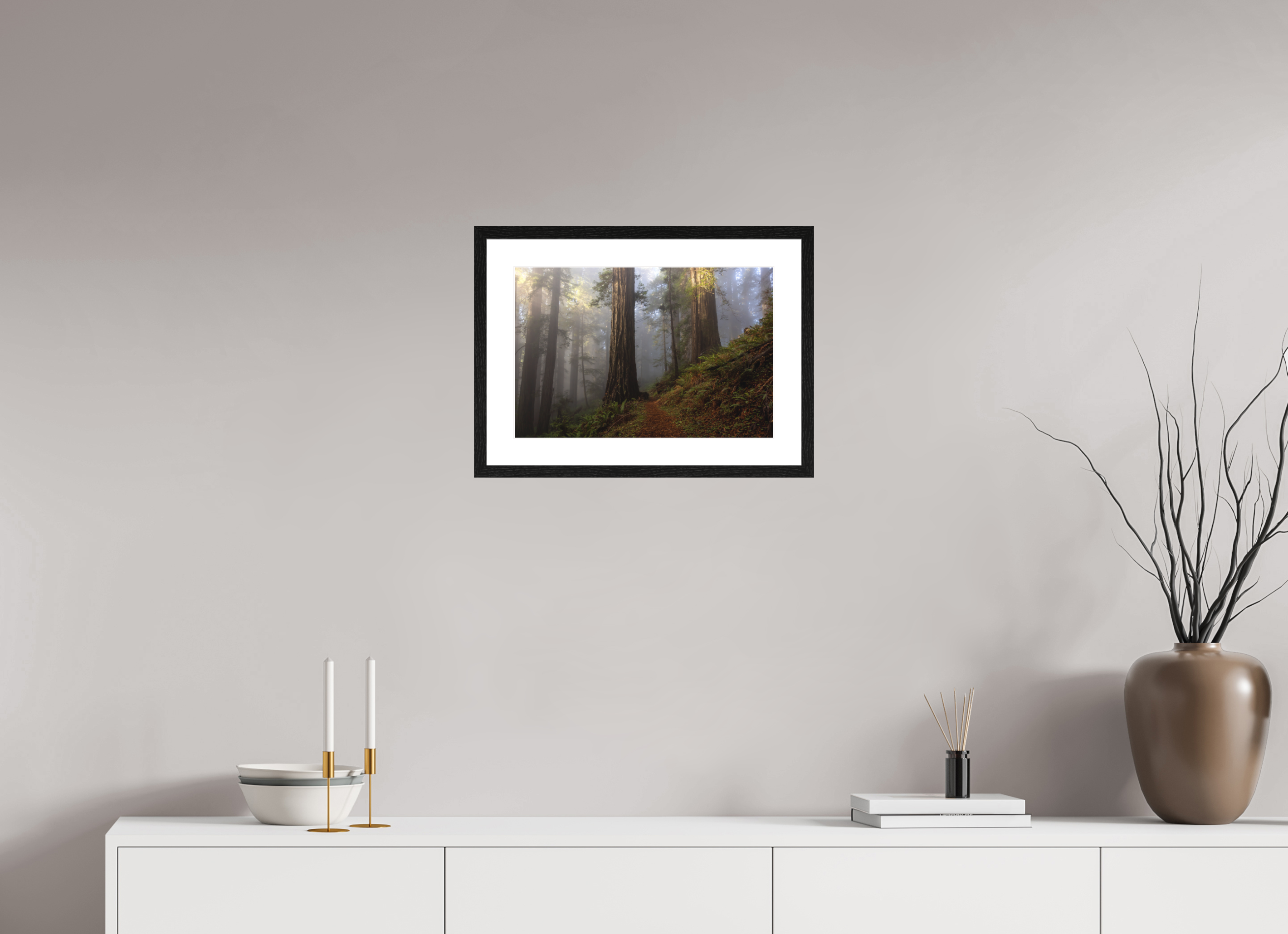 45 x 30 cm, Frame Test Config Misty Redwood