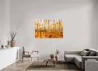 150 x 100 cm, Photo Print Under Acrylic Glass Golden Aspen Trees Fine Art
