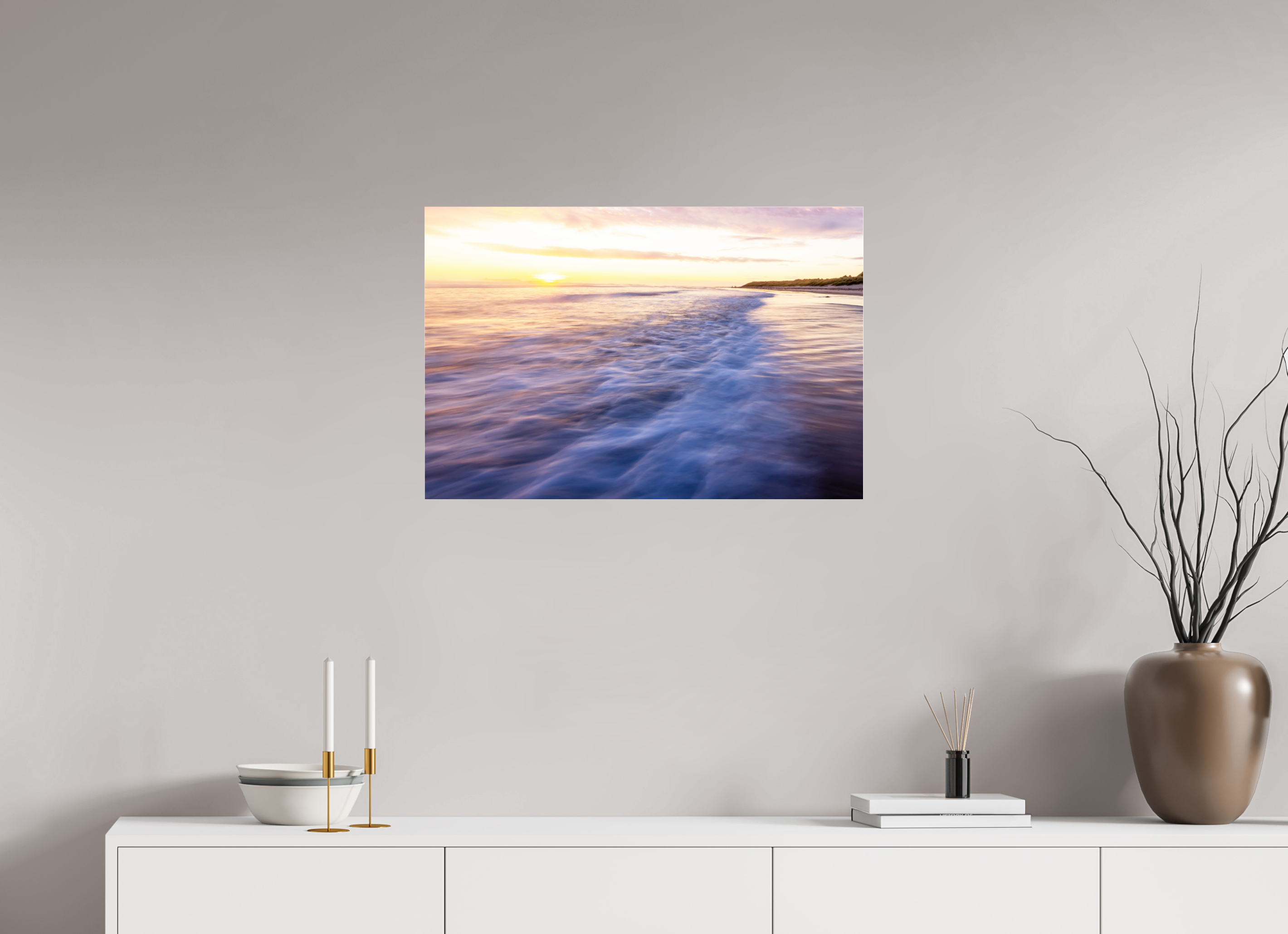 75 x 50 cm, Photo Print Under Acrylic Glass Waves