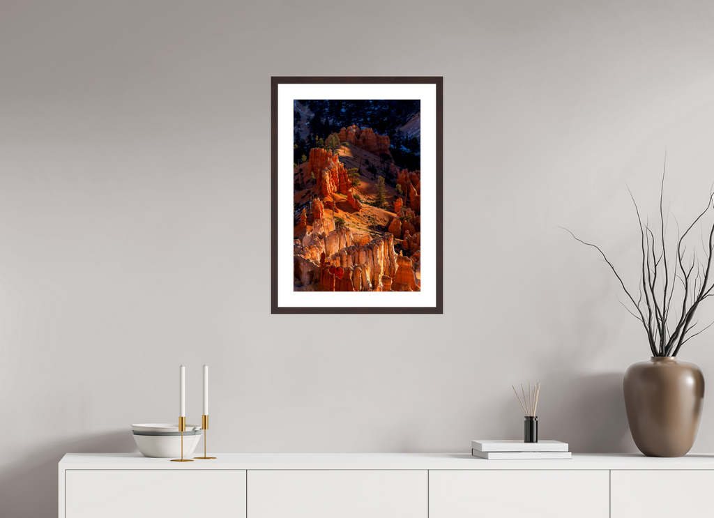 40 x 60 cm, Brown Frame The Hoodoos Of Bryce Canyon