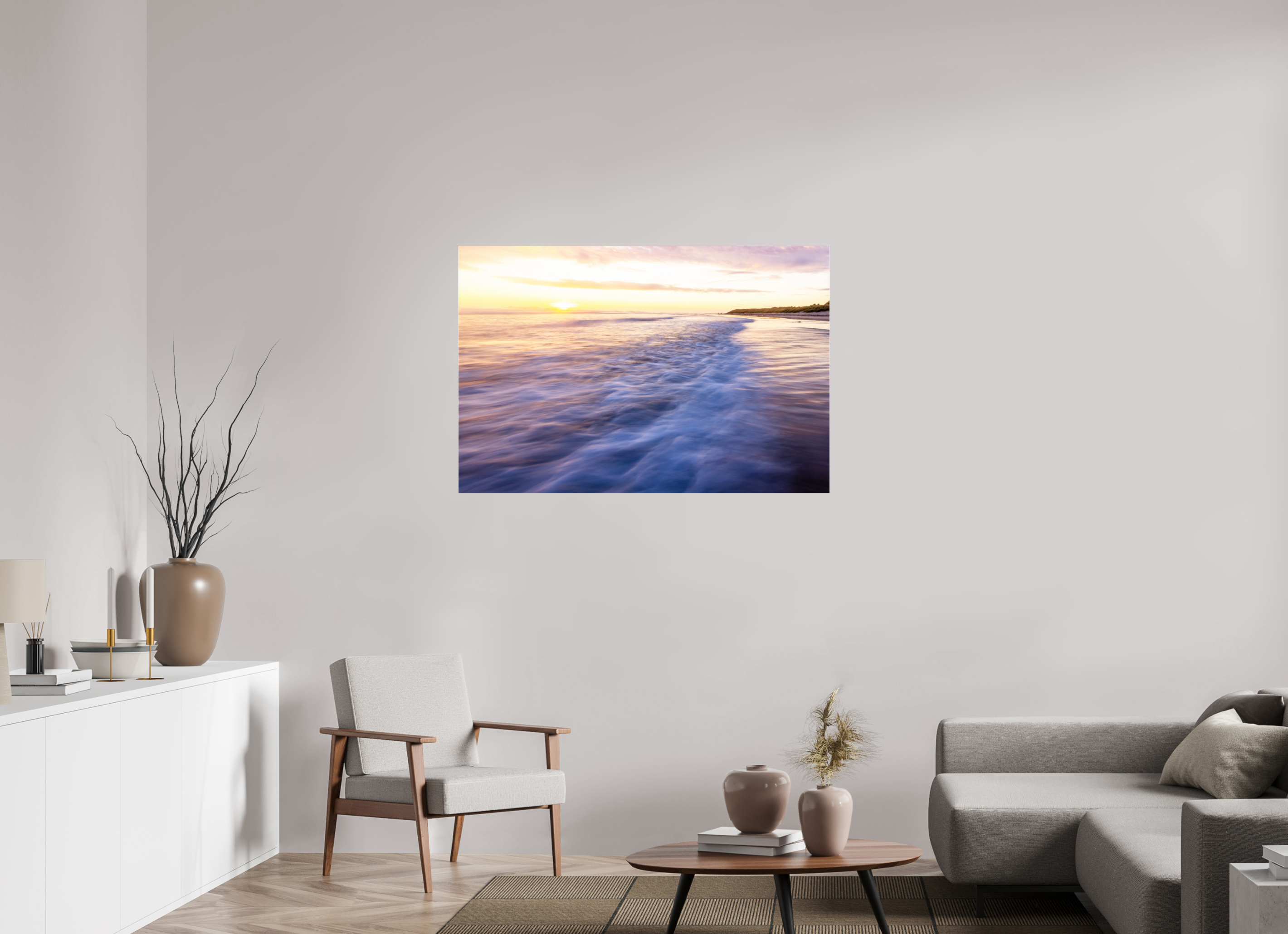 120 x 80 cm, Photo Print Under Acrylic Glass Waves