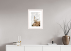 30 x 45 cm, White Frame Gannet Strut