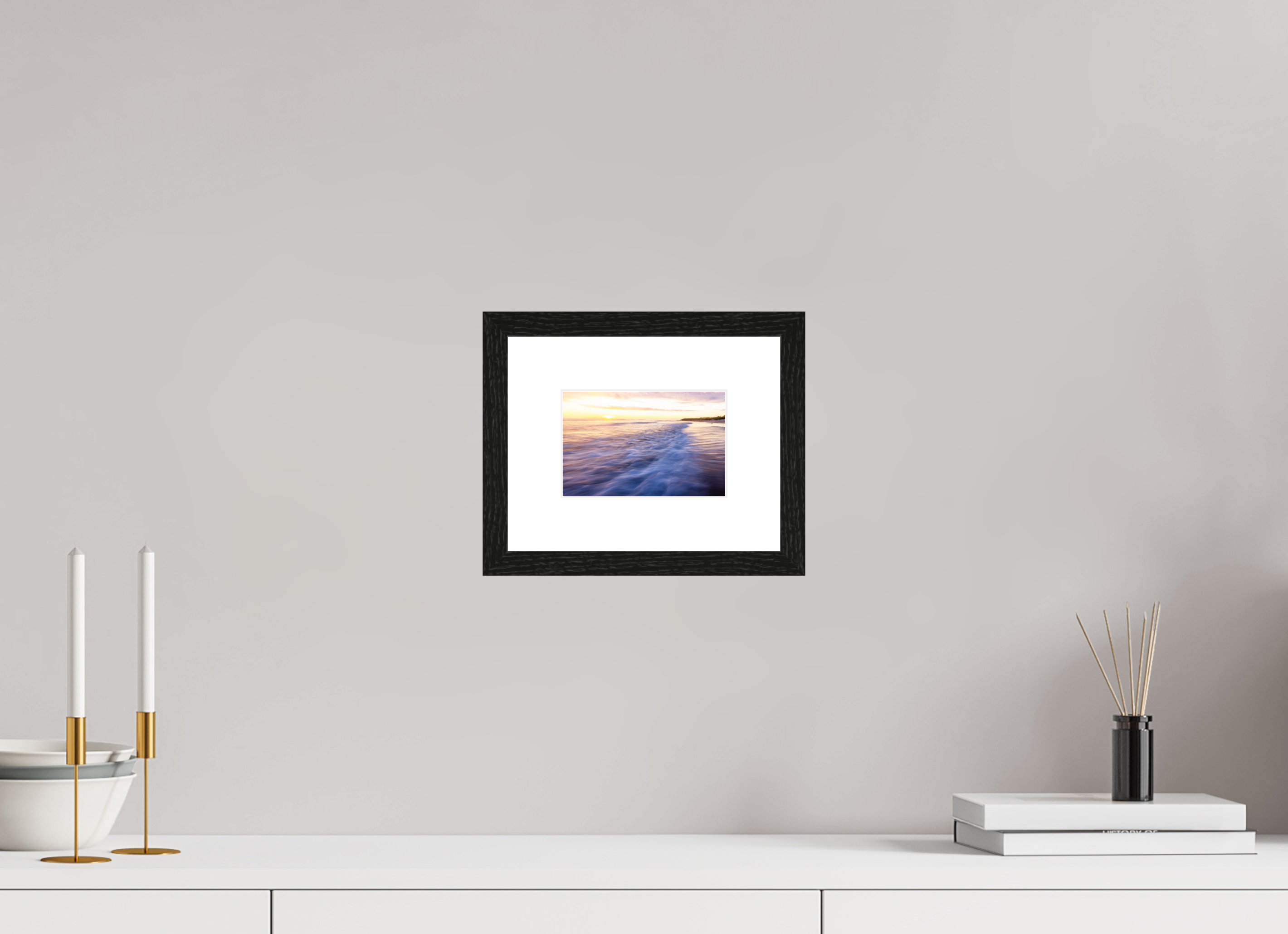 15 x 10 cm, Black Frames Waves