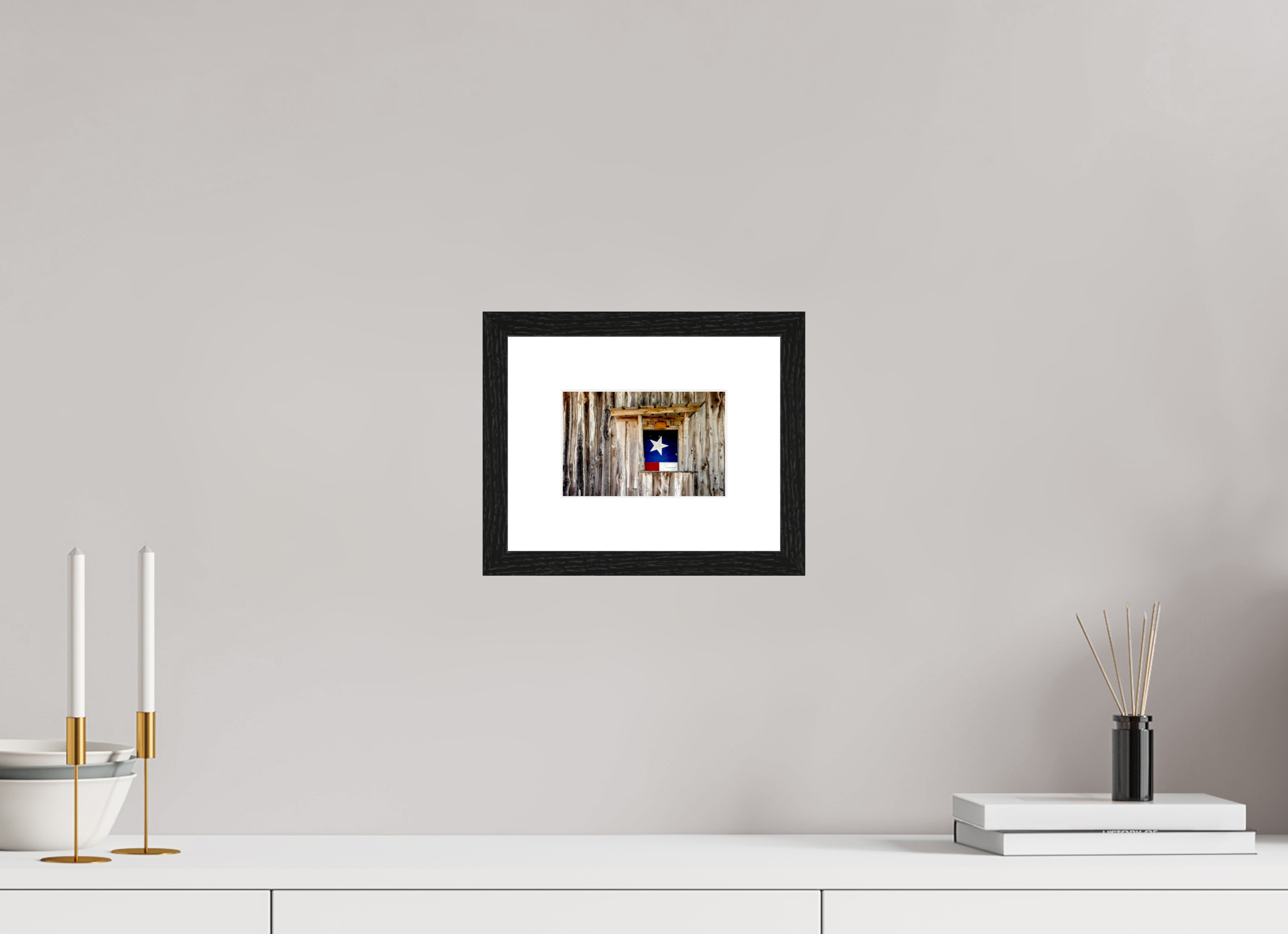 15 x 10 cm, Black Frames Texas Bar