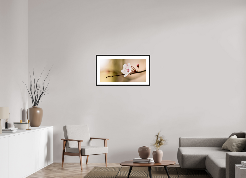 79 x 40 cm, Black Frames Cherry Blossom