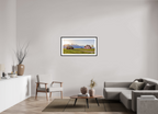 107.2 x 50 cm, Black Frames Sunset over the Tetons