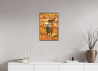 40 x 60 cm, Brown Floater Frame Deer R