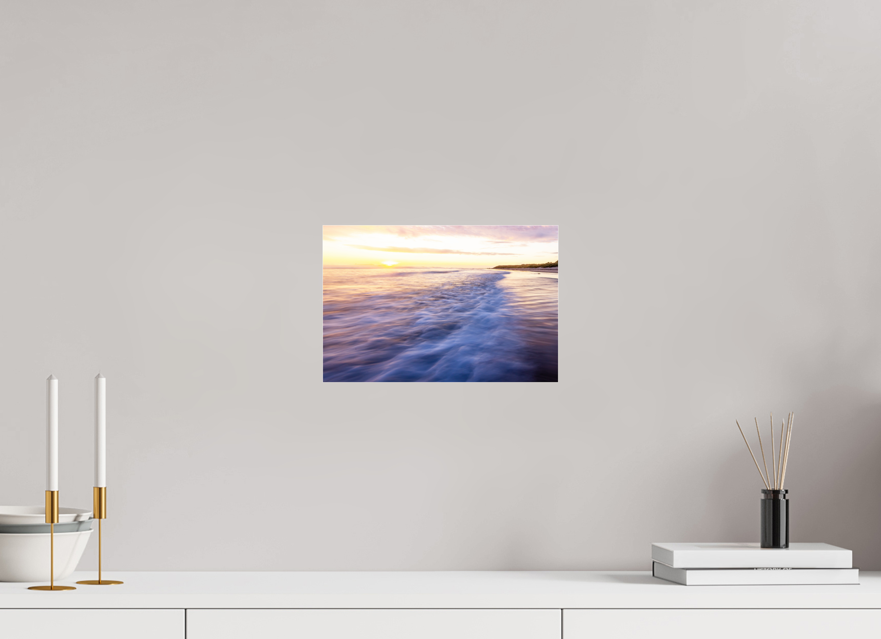 30 x 20 cm, Photo Print Under Acrylic Glass Waves