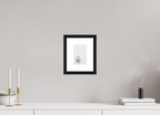 10 x 14.9 cm, Black Frames Swan at Dawn