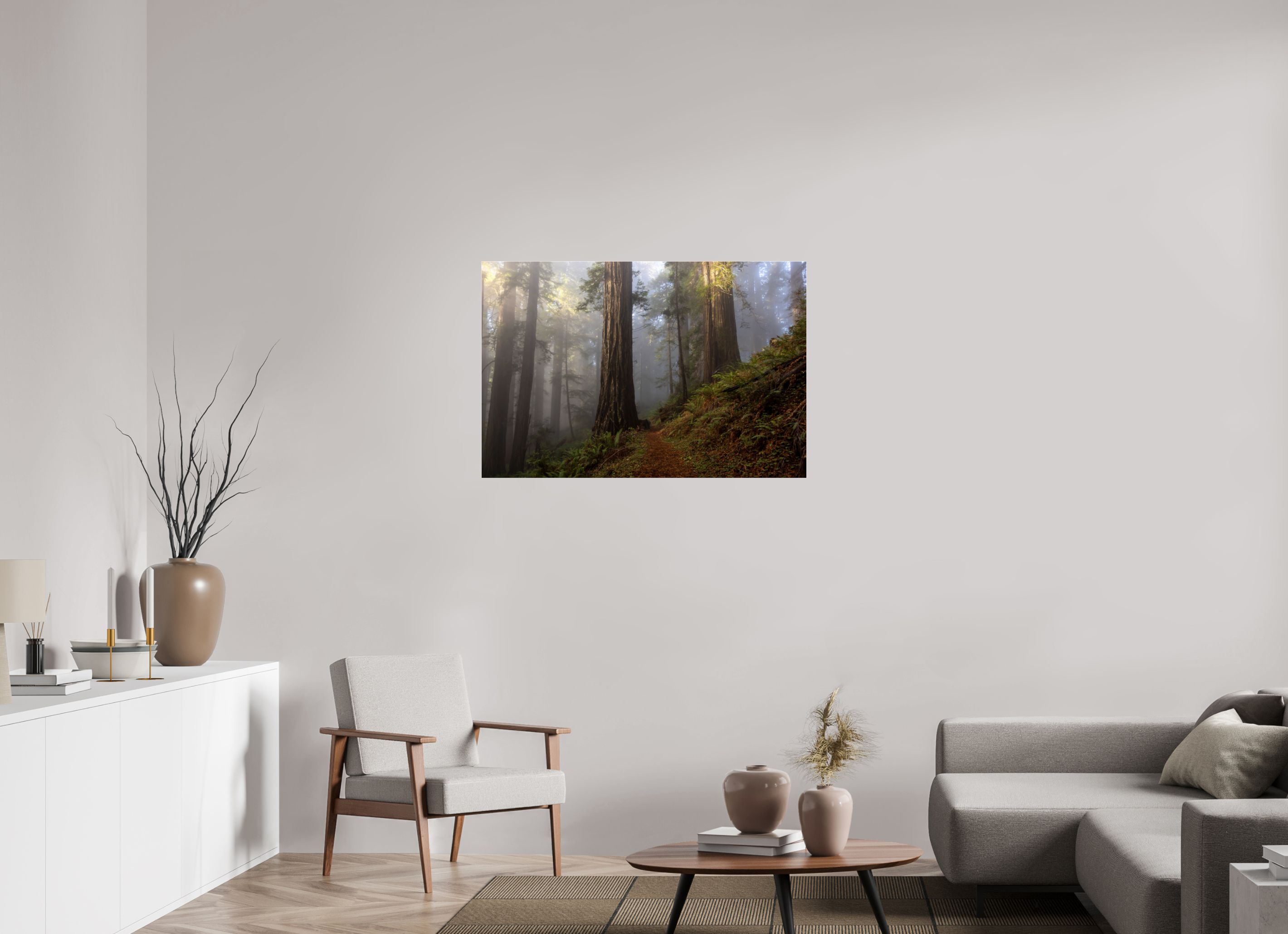 105 x 70 cm, Photo Print Under Acrylic Glass Redwood