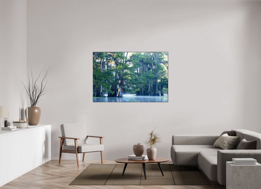 150 x 100 cm, Solid Wood Artbox The Mystery of Caddo Lake Fine Art