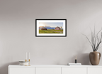 53.6 x 25 cm, Black Frames Sunset over the Tetons