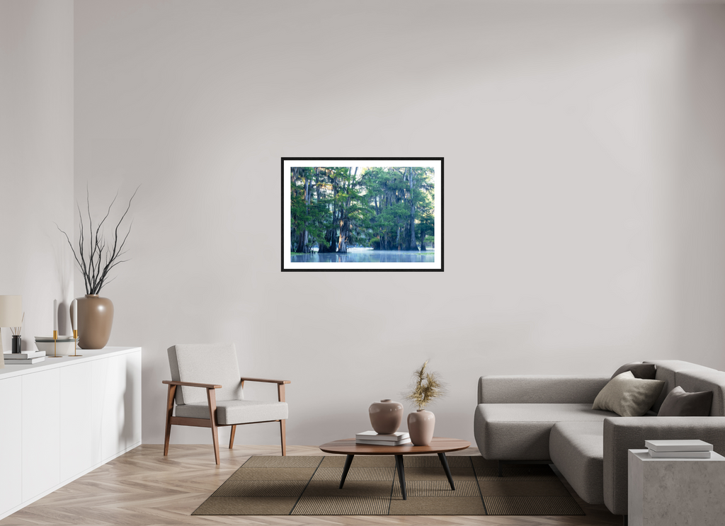 105 x 70 cm, Black Frames The Mystery of Caddo Lake Fine Art