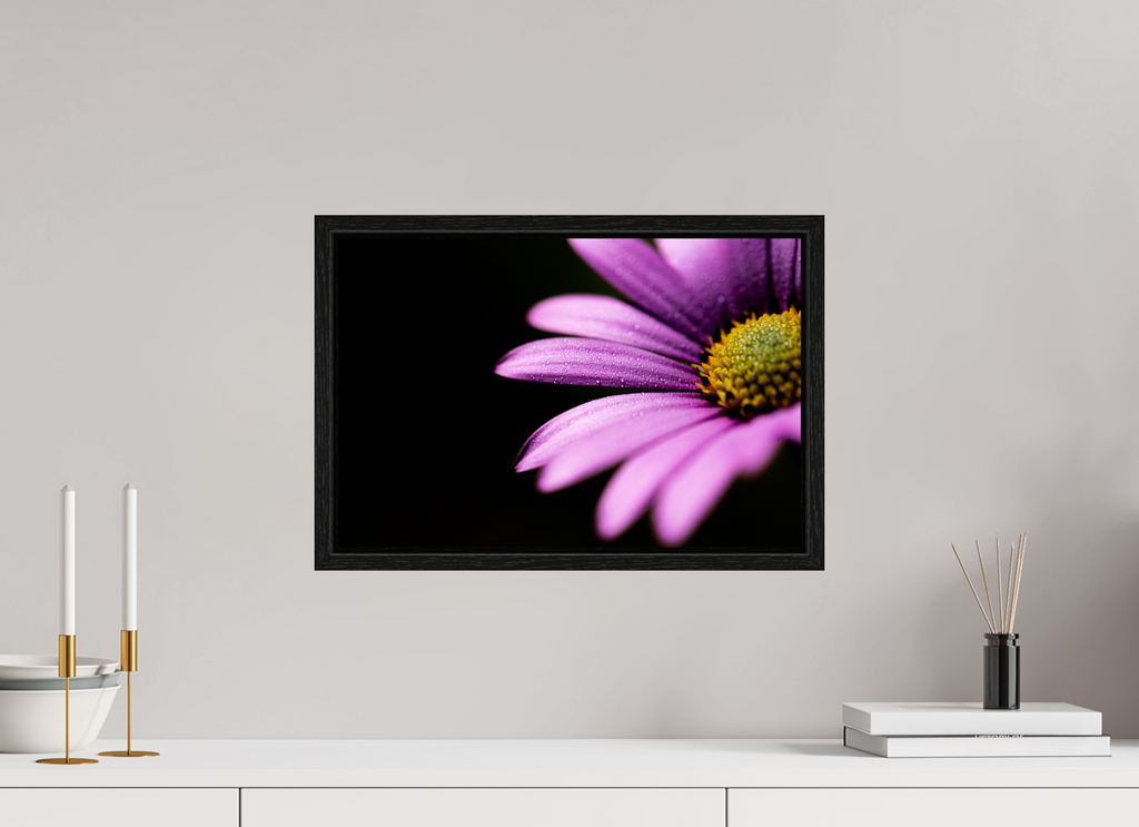 45 x 30 cm, Floater Frame Pink Petals