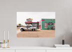 60 x 40 cm, Photo Print Under Acrylic Glass Retro Styles on Route 66