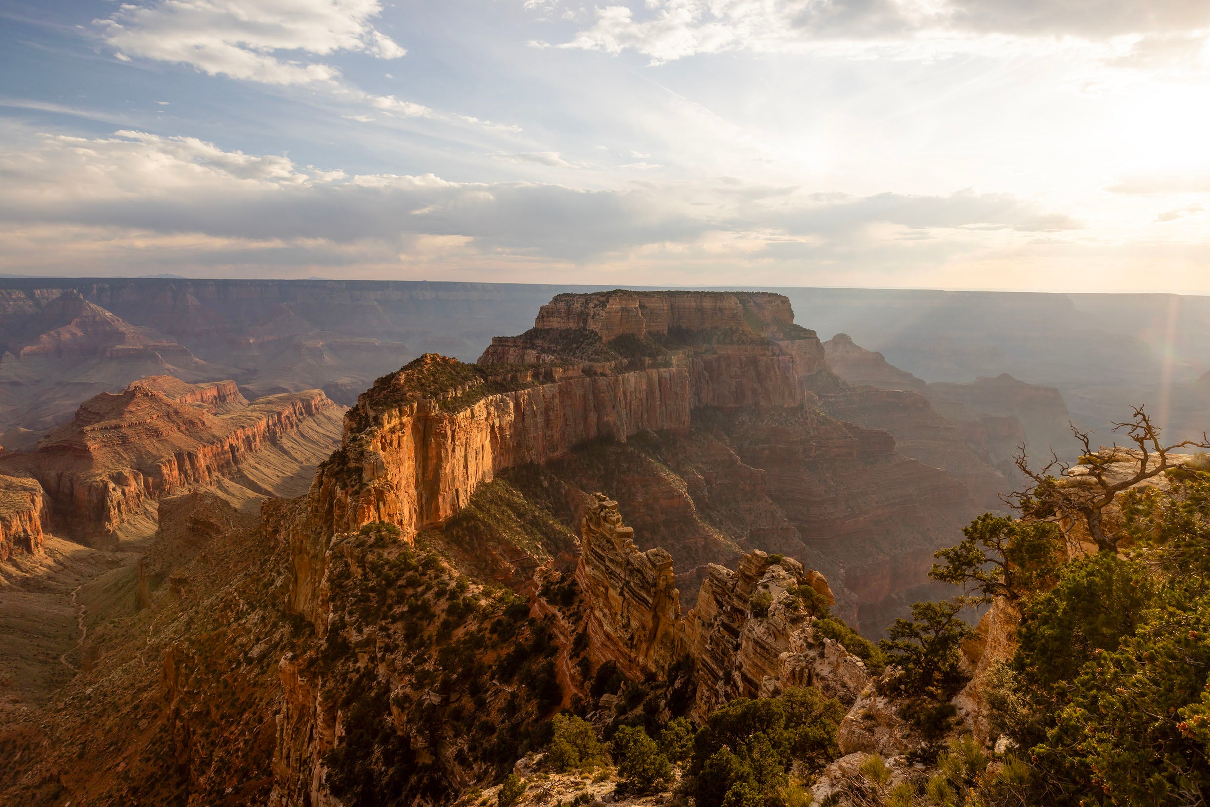 Main image Golden Hour over the North Rim of the Grand Canyon