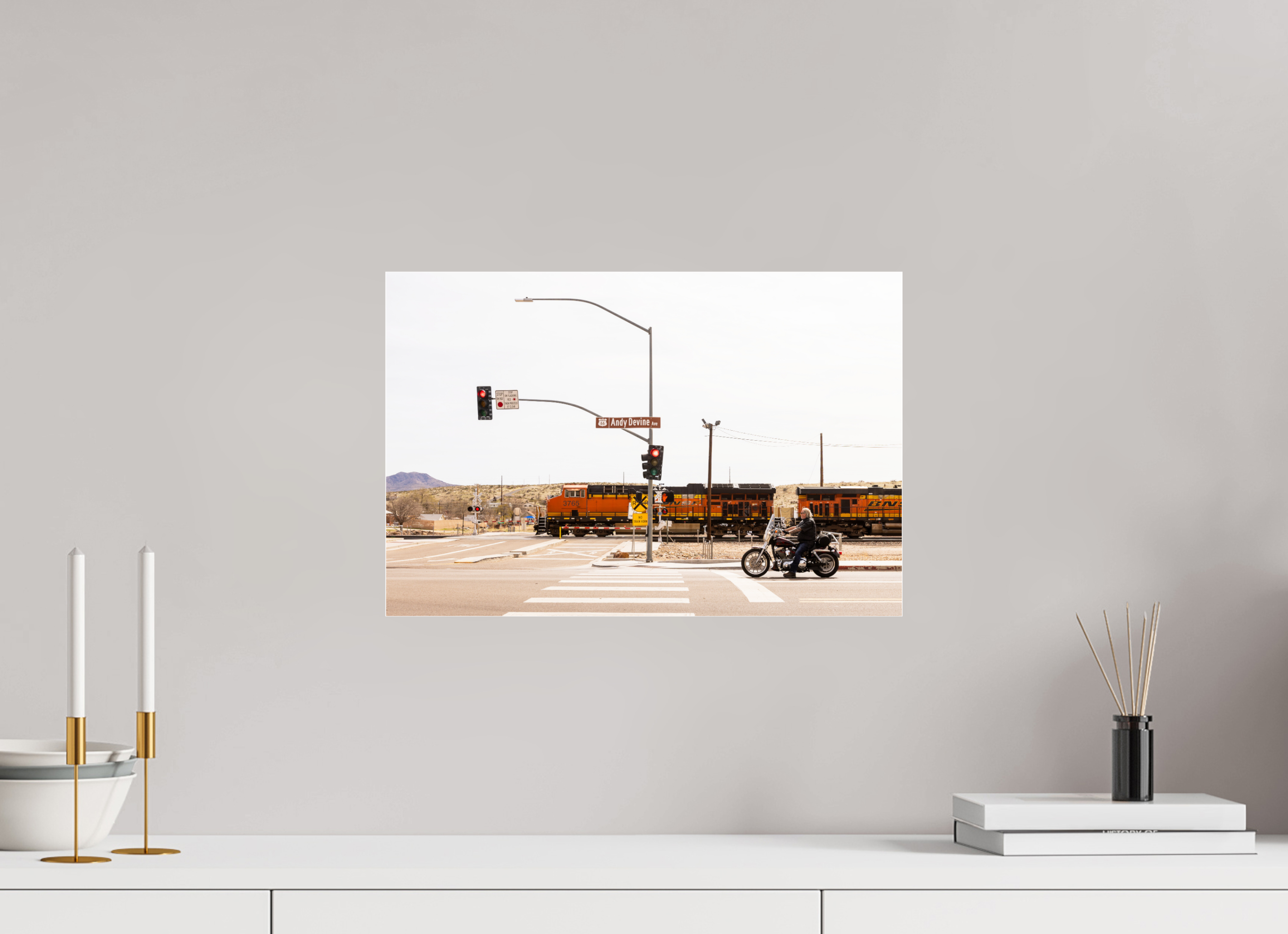 45 x 30 cm, Photo Print Under Acrylic Glass Route 66