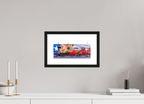 29.6 x 15 cm, Black Frames Austin Streets