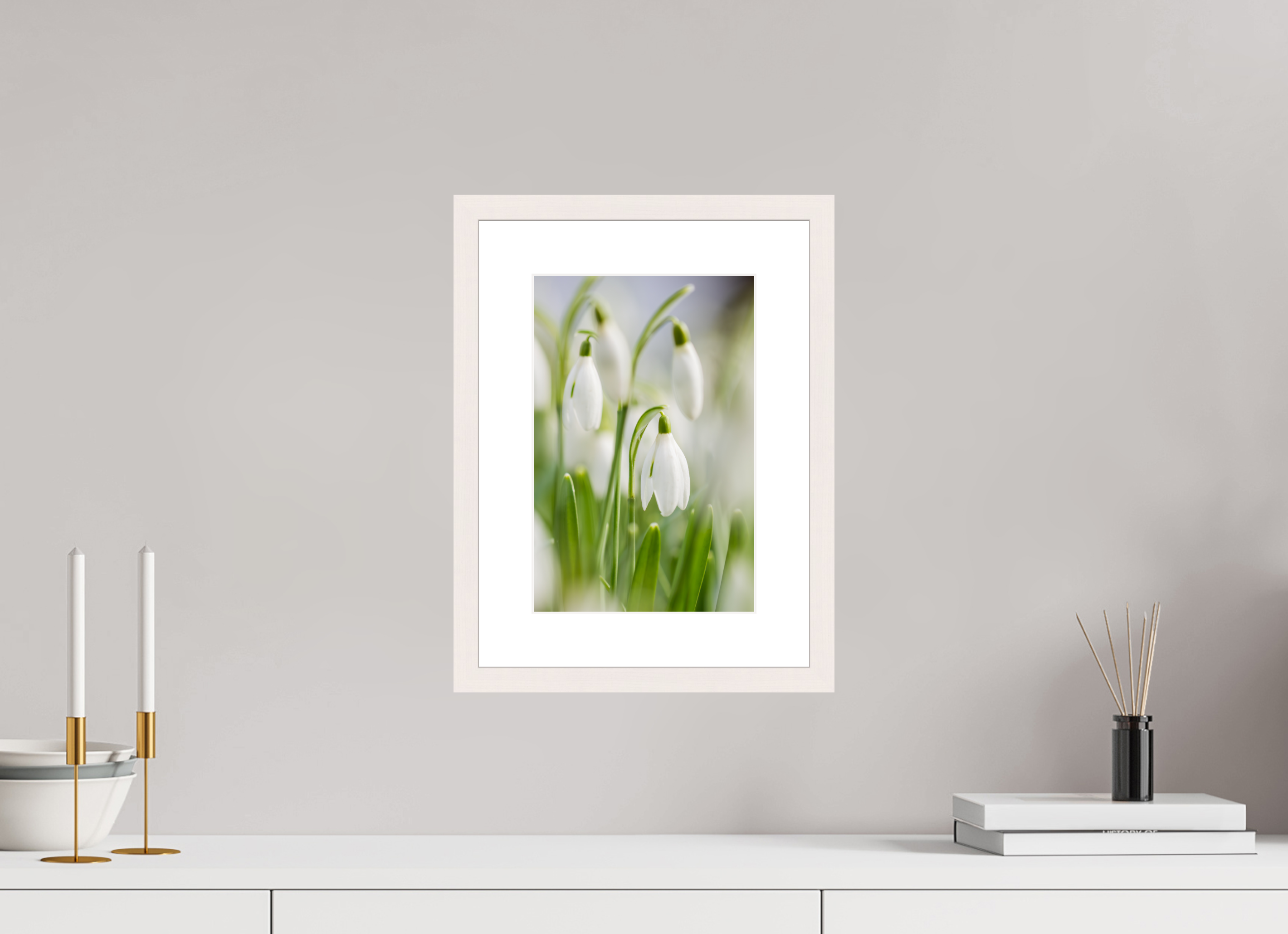 20 x 30 cm, White Maple 20 mm snowdrops