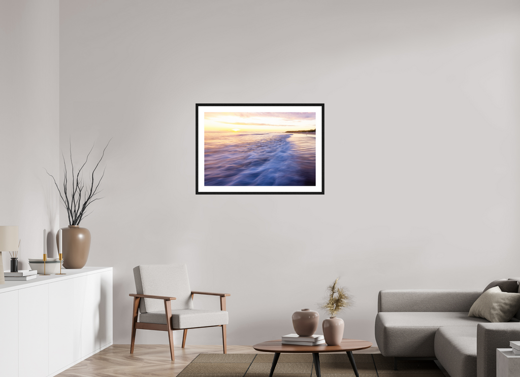 90 x 60 cm, Black Frames Waves
