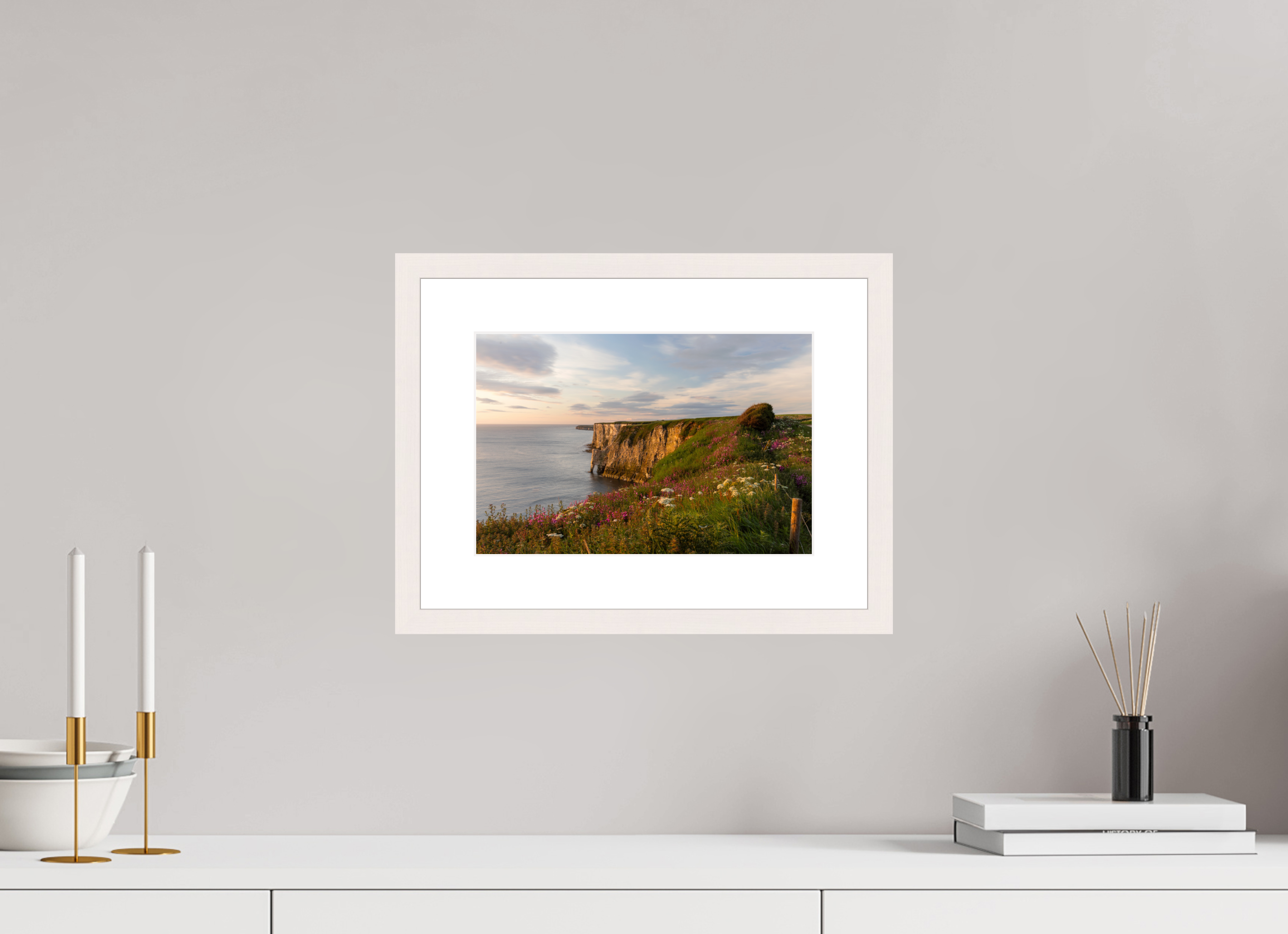 30 x 20 cm, White Maple 20 mm Bempton Cliffs