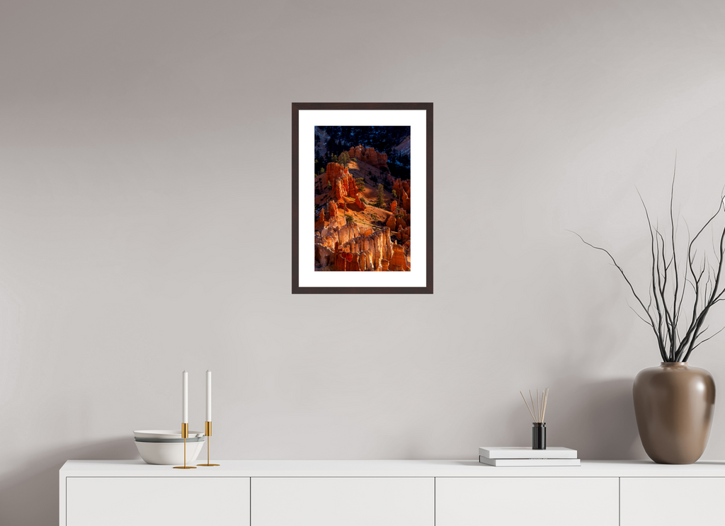 30 x 45 cm, Brown Frame The Hoodoos Of Bryce Canyon