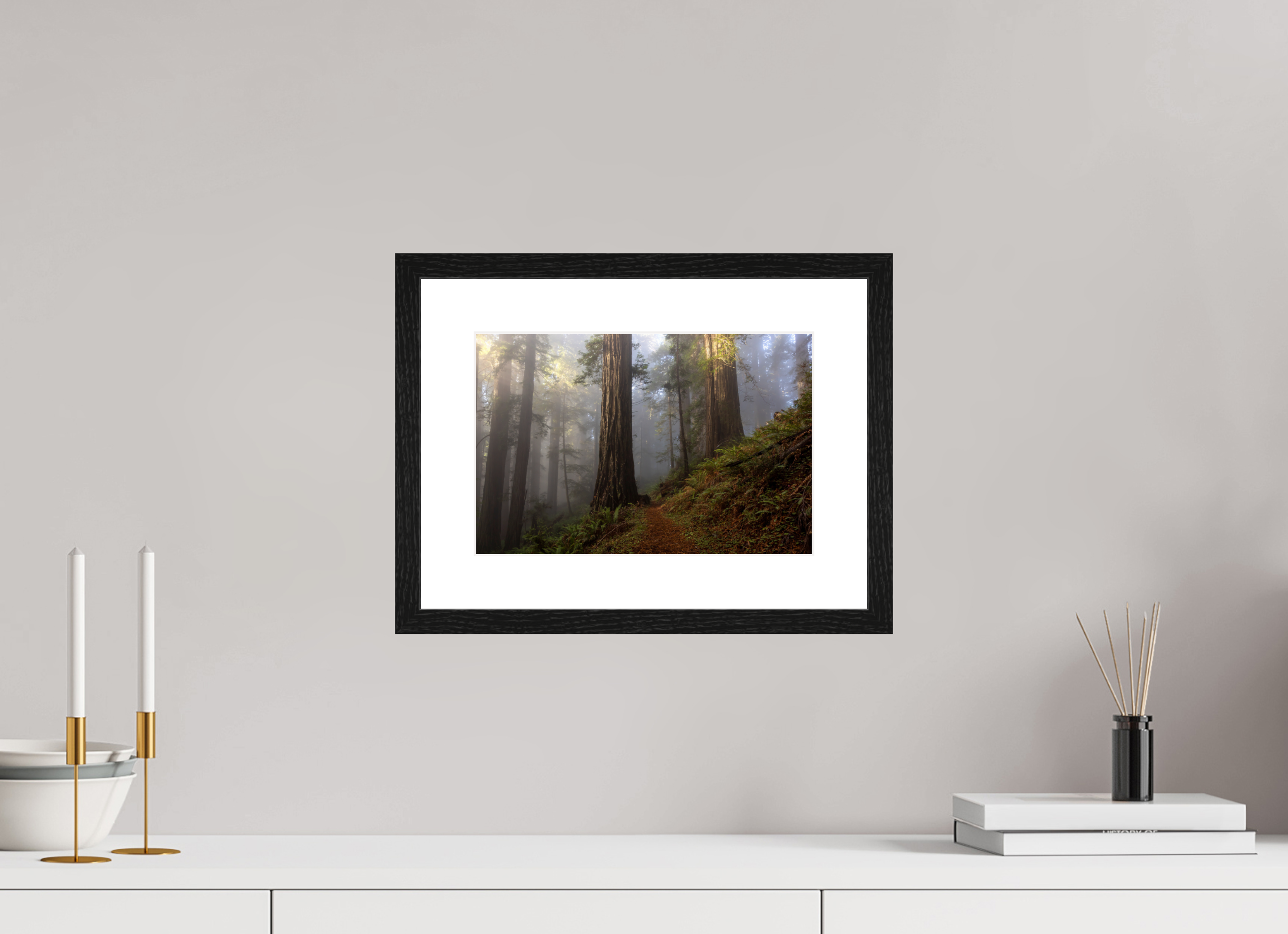 30 x 20 cm, Black Frames Redwood