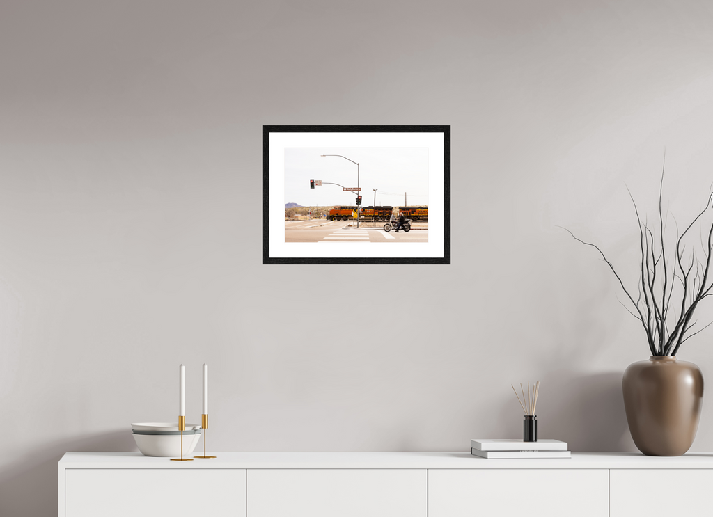 45 x 30 cm, Black Frames Route 66