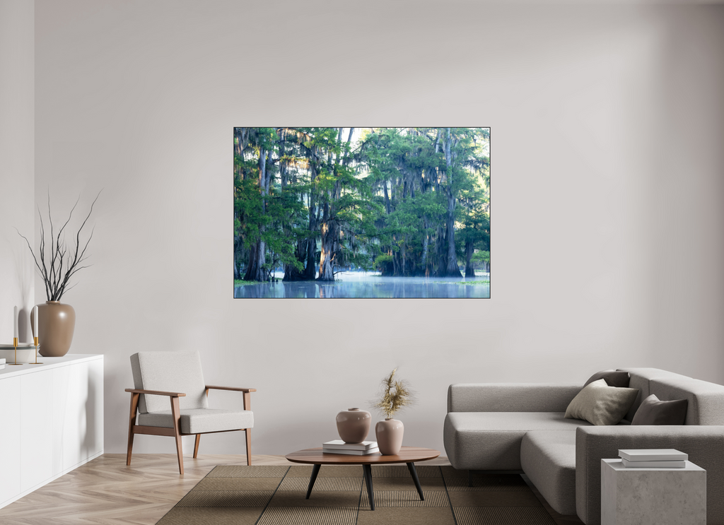 180 x 120 cm, Solid Wood Artbox The Mystery of Caddo Lake Fine Art