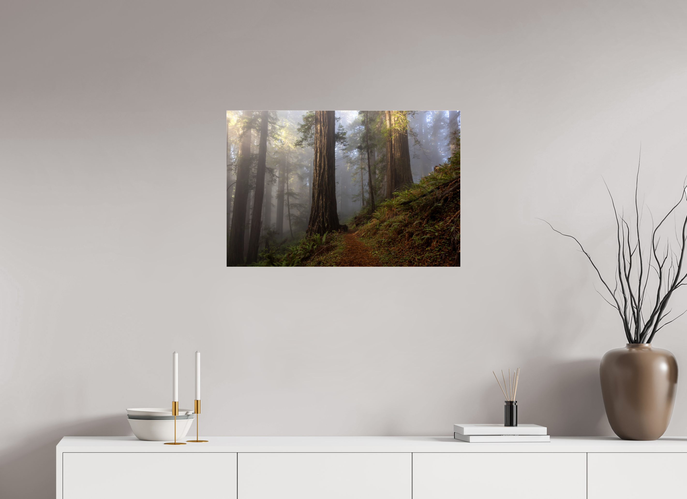 75 x 50 cm, Photo Print Under Acrylic Glass Redwood